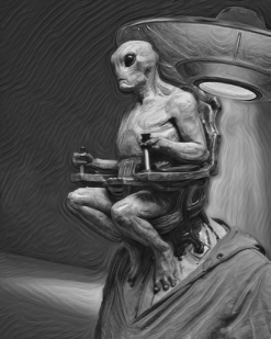 The Horror Dome Alien Mind Control Poster -Cheap Horror Attire Store AlienMindControlBlackandWhiteHiRes clipped rev 1