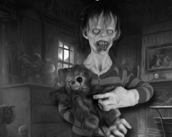 The Horror Dome Robbie Rotten Poster -Cheap Horror Attire Store RobbieRottenBlackandWhite3HiRes Copy clipped rev 1