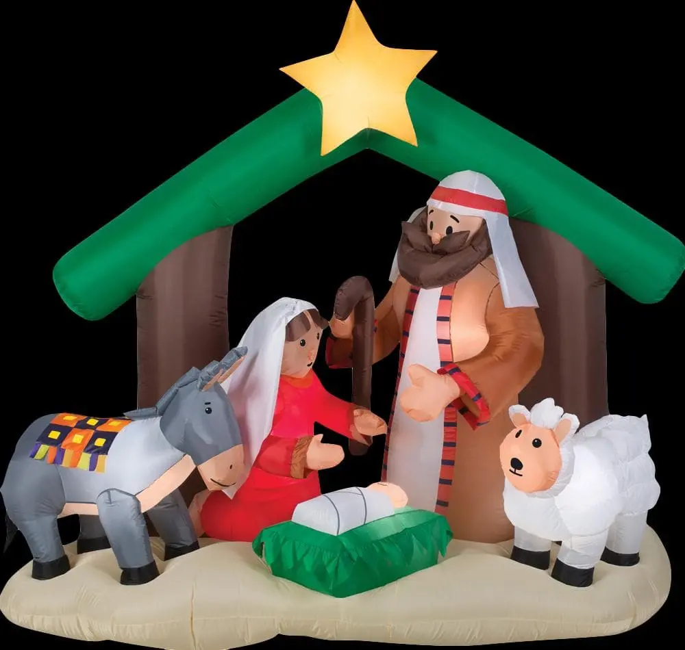 Morris Airblown Holy Family Nativity Large Inflatable Scene 3 Morris Airblown Holy Family Nativity Large Inflatable Scene