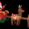 Morris Airblown Santa & Sleigh With Reindeer Large Inflatable Scene -Cheap Horror Attire Store airblown santa sleigh with reindeer large inflatable scene 15813491687472