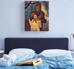 The Horror Dome Bigfoot Canvas Print 6 The Horror Dome Bigfoot Canvas Print -Cheap Horror Attire Store bigfoot canvas print 29934367080496