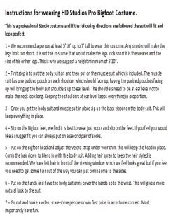 The Horror Dome "Bigfoot" HD Studios Pro Costume -Cheap Horror Attire Store bigfoot hd studios pro costume 29860893818928