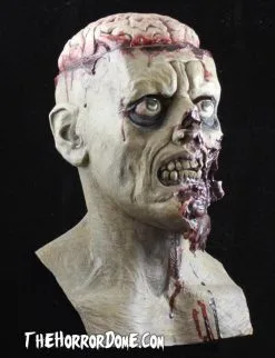 The Horror Dome "Brain Dead Zombie" HD Studios Pro Mask -Cheap Horror Attire Store brain dead zombie hd studios pro halloween mask 8671019905