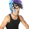 Morris "Checkered Mohawk Punk" Halloween Wig 2 Morris "Checkered Mohawk Punk" Halloween Wig -Cheap Horror Attire Store checkered mohawk punk halloween wig 8179910465