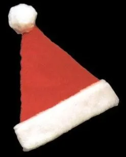 Morris "Classic Santa Hat - Deluxe Plush" Christmas Costume Accessory