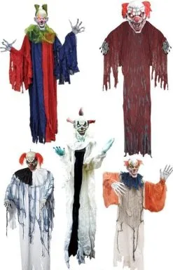 Morris Package Deals "Clown" Hanging Halloween Decorations - Package Deal -Cheap Horror Attire Store clown hanging halloween decorations package deal 6869084635184