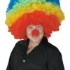 Morris "Clown - Rainbow Afro" Mega Halloween Wig