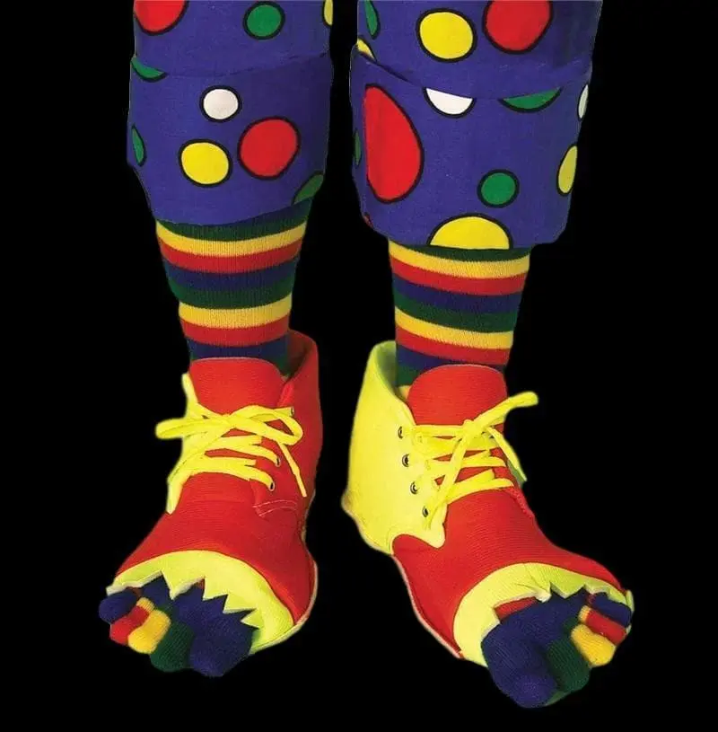 Morris "Clown Shoes And Toe Sock Set" Halloween Costume Accessory 3 Morris "Clown Shoes And Toe Sock Set" Halloween Costume Accessory