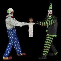 Morris "Clown Tug Of War" Electric Animated Halloween Prop