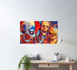 The Horror Dome Clownin Around Poster -Cheap Horror Attire Store clownin around poster 29931445649456