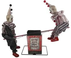Morris Package Deals "Clowns" Electric Animated Halloween Props - Package Deal -Cheap Horror Attire Store clowns electric animated halloween props package deal 2309713985569