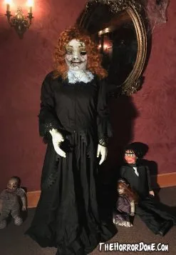 The Horror Dome "Cracked Porcelain Doll" HD Studios Pro Costume -Cheap Horror Attire Store cracked porcelain doll hd studios pro halloween costume 23198034881