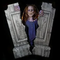 Distortions "Cracking Crypt Zombie" Electric Animated Graveyard Halloween Prop