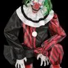 Morris "Crouching Clown Red" Electric Animated Skeleton Halloween Prop