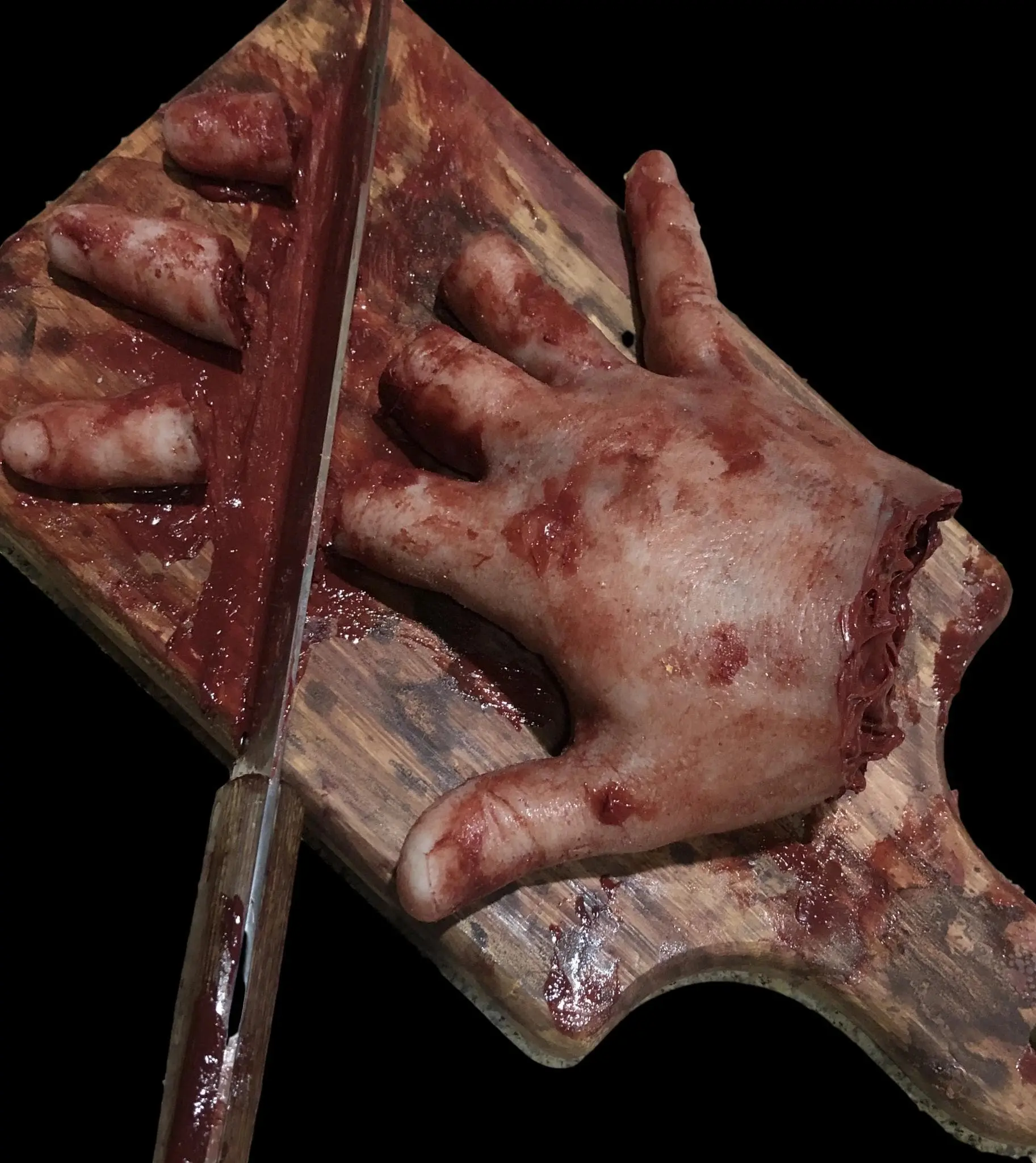 SpellBound FX And Art "Cutting Board Accident" Halloween Prop 3 SpellBound FX And Art "Cutting Board Accident" Halloween Prop