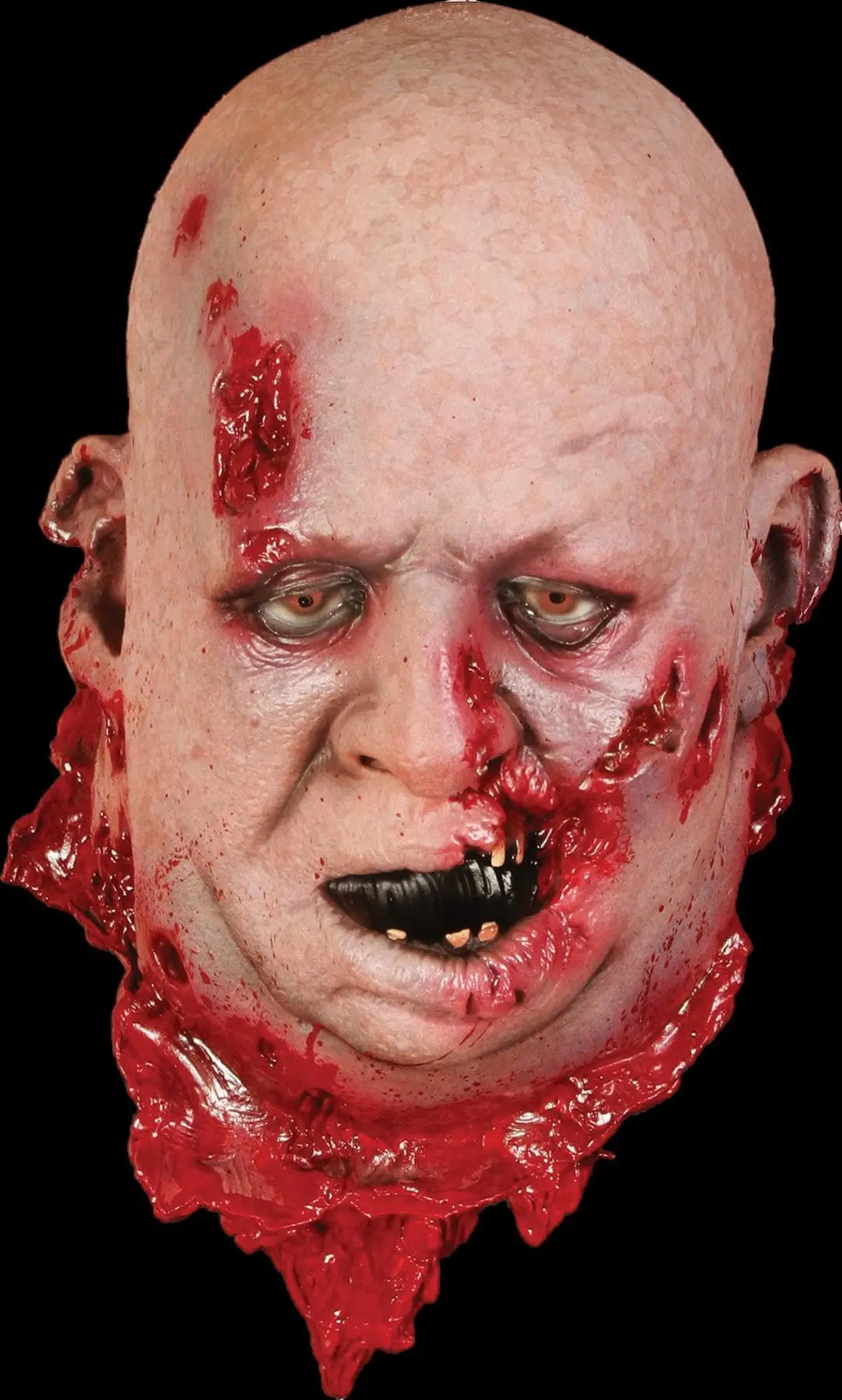 Morris "Fat Zombie" Bloody Severed Head Halloween Prop 3 Morris "Fat Zombie" Bloody Severed Head Halloween Prop