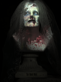 Night Frights "Ghost Bust - Bride" Animated Haunted Projection Prop