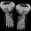 Morris "Grey Werewolf Feet Shoe Covers" Halloween Costume Accessory -Cheap Horror Attire Store grey werewolf feet shoe covers halloween costume accessory 14160914776112