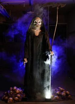 Distortions "Grim Death Reaper" Halloween Animatronic -Cheap Horror Attire Store grim death halloween animatronic 31350030008368