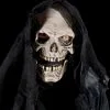 Zagone "Grim Reaper" Moving Mouth Mask -Cheap Horror Attire Store grim reaper moving mouth halloween mask 14144889552944