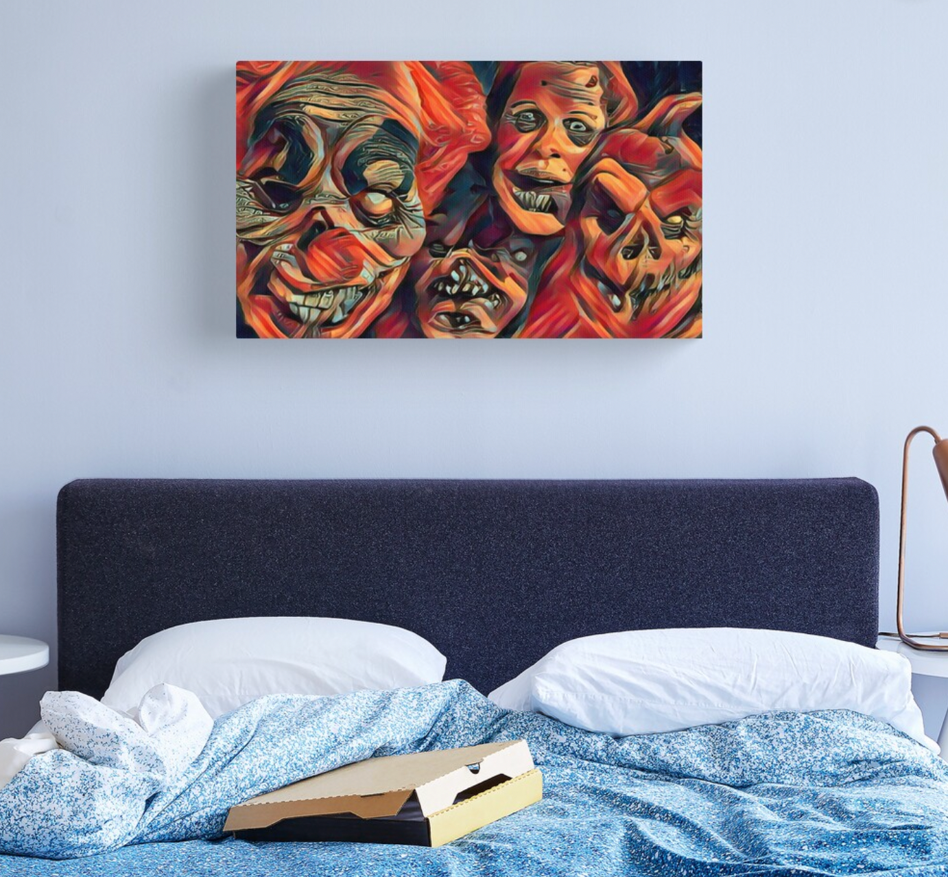 The Horror Dome Horror Faces Canvas Print 4 The Horror Dome Horror Faces Canvas Print - Image 2
