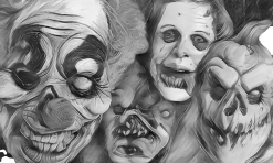 The Horror Dome Horror Faces Poster -Cheap Horror Attire Store horror faces poster 29931580882992