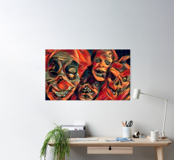 The Horror Dome Horror Faces Poster -Cheap Horror Attire Store horror faces poster 29931585732656