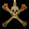 Skeletons And More "Humerus Bone Wall Sconce With 3 Inch Skull" Haunted House Lighting