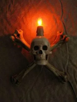 Skeletons And More "Humerus Bone Wall Sconce With 3 Inch Skull" Haunted House Lighting 9 Skeletons And More "Humerus Bone Wall Sconce With 3 Inch Skull" Haunted House Lighting -Cheap Horror Attire Store humerus bone wall sconce with 3 inch skull haunted house lighting 23613184193
