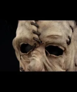 CFX "Leather Hood" Silicone Mask -Cheap Horror Attire Store leather hood silicone halloween mask with hair 20360382849