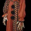 The Horror Dome "Movie Clown Suit In Orange" Costume