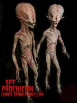 Midnight Studios "Phoenician Alien" Professional Halloween Prop - 5 Feet Tall