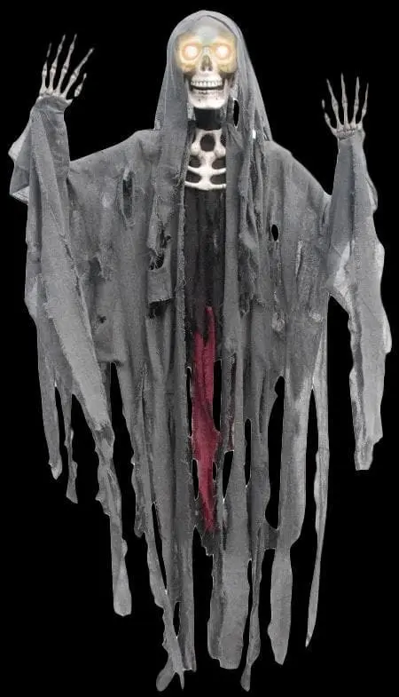 Morris "Reaper With Moving Eyes" Hanging Halloween Decoration - 60 Inch 3 Morris "Reaper With Moving Eyes" Hanging Halloween Decoration - 60 Inch