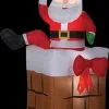 Morris "Santa Climbing" Animated Air-blown Inflatable Christmas Decoration