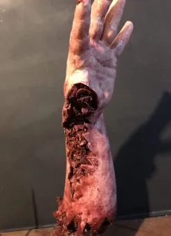 SpellBound FX And Art "Shark Bite Silicone Arm" Bloody Body Part Prop -Cheap Horror Attire Store shark bite silicone arm bloody body part prop 11943702888496