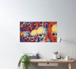 The Horror Dome Skull Poster -Cheap Horror Attire Store skull poster 29931462098992