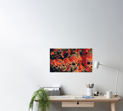 The Horror Dome Skull Poster -Cheap Horror Attire Store skull poster 29931462230064