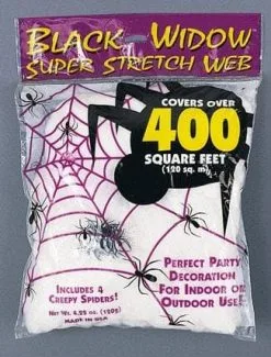 Morris "Spider Web Bag - 400 Sqft" Haunted House Decoration