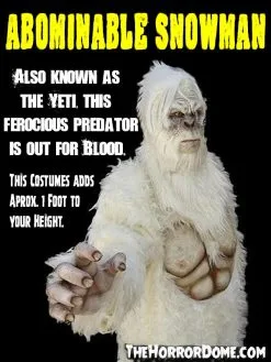 The Horror Dome "The Abominable Snowman" HD Studios Pro Costume -Cheap Horror Attire Store the abominable snowman hd studios pro halloween costume 14335992889392