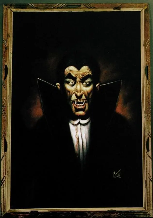 Morris "Victor Vamp Painting" Hanging Halloween Decoration 3 Morris "Victor Vamp Painting" Hanging Halloween Decoration