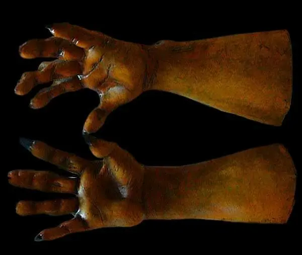 The Horror Dome "Werewolf Hands - Brown" Deluxe Halloween Costume Gloves 4 The Horror Dome "Werewolf Hands - Brown" Deluxe Halloween Costume Gloves - Image 2